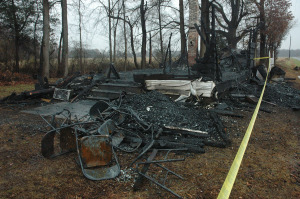 Only debris remained at Healing Hands Christian Church. (Photo: Delaware Free News)