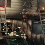 Firefighters work at scene of fatal fire in Newark. (Photo: DFN)