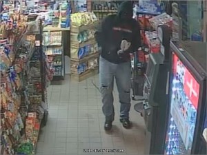 Police released this surveillance image of suspect in robbery of Valero/Shore Stop store on Route 8.