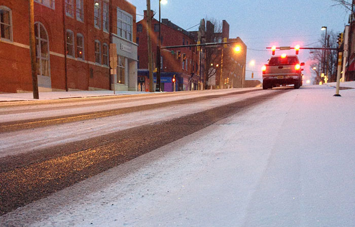 Snow Fourth Street Wilmington