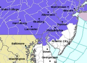 Winter Weather Advisory area