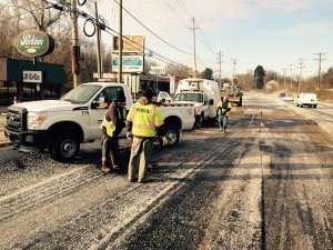 Capitol Trail, Newark, water main break