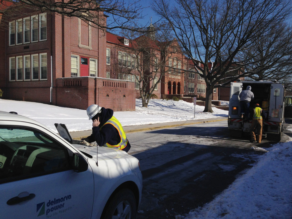 A gas leak forced evacuation of Harlan Elementary School in Wilmington. 