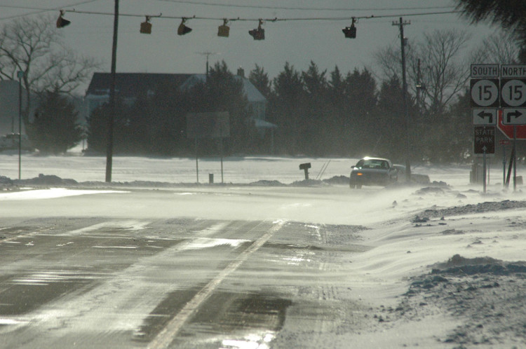 Delaware blowing snow