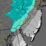 National Weather Service predictions for weekend snow in Delaware and nearby