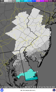 Latest National Weather Service predictions