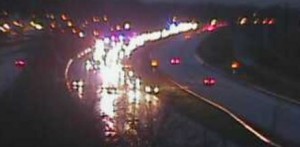 Accident scene on Interstate 495 (Photo: DFN)