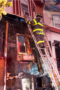 Fire heavily damaged home at 2410 N. Tatnall St. in Wilmington. (Photo courtesy WFD)