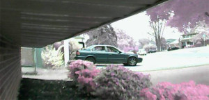 Police released this surveillance image of car connected with theft of copper pipe from Meadowood home. (Photo: NCCPD)