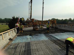 Work is underway on the northbound U.S. 113 overpass to northbound Route 1 at the north end of Milford. (Photo: DelDOT)