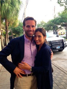 Beau Biden and Hallie in Houston, 2013 (via Twitter)
