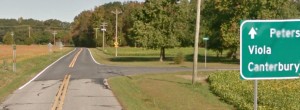 Firetower Road and West Evens Road near Viola (Photo: Google maps)