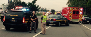 Scene of fatal pedestrian accident on U.S. 13 (Photo: Delaware Free News)