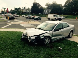 Crash on Capitol Trail at Darwin Drive near Newark (Photo: Delaware Free News)