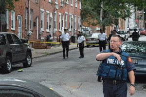 Shooting scene at Sixth and Madison streets in Wilmington (Photo: Delaware Free    News)