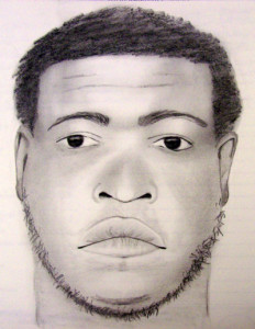 Sketch of home invasion suspect released by New Castle County police