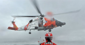 The Coast Guard is using an MH-6t0 helicopter in the search. (Photo: Coast Guard)