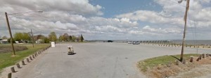 Parking area at Woodland Beach fishing pier (Photo: Google maps)