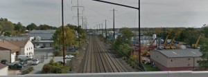 Amtrak tracks east of Route 141 (Photo: Google maps)