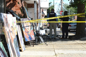 Shooting scene in 500 block of E. Ninth St. in Wilmington (Photo: Delaware Free News)