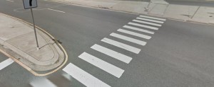 Pedestrian crosswalk, Philadelphia Pike and Naamans Road in Claymont (Photo: Google maps)