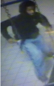 Surveillance image from Domino's Pizza released by Delaware State Police. 