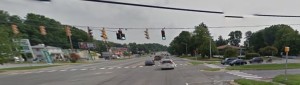 Kirkwood Highway at Delaware Park entrance drive (Photo: Google maps)