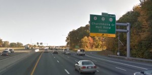 Northbound Interstate 95 at Christiana (Photo: Google maps)