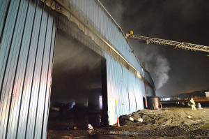 Fire scene on South Heald Street (Photo: Delaware Free News)