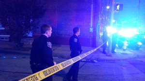 Police investigate Taylor Street shooting. (Photo: Delaware Free News)