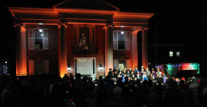 Caroling on The Circle highlights Sussex County's annual food drive. (Photo: Sussex County government)