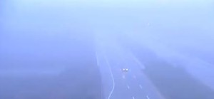 Fog along Interstate 495 at U.S. 13 south of Wilmington (Photo: Google maps)