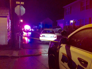 Police investigate triple shooting at Elizabeth and East Lake streets in Middletown. (Photo: Delaware Free News)