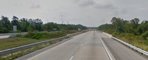 Southbound Route 1 at Pine Tree Road overpass (Photo: Google maps)