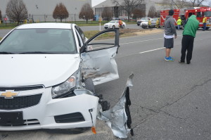 Car collided with motorcycle on northbound U.S. 13 near New Castle Airport. (Photo: Delaware Free News)