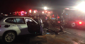 Accident scene on I-95 at Churchmans Road. (Photo: Delaware Free News)