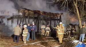 Fire destroyed farm building near Harbeson. (Photo: Indian River Volunteer Fire Company)