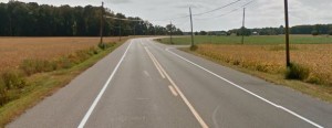 Federalsburg Road at Barnes Road west of Bridgeville (Photo: Google maps)