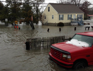 Flooding on River Road in Oak Orchard (Photo: Indian River Volunteer Fire Company)