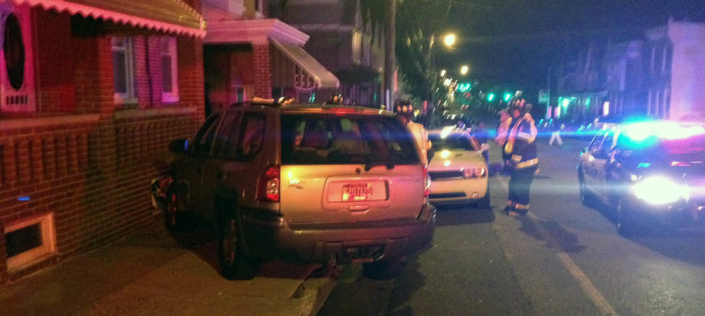 Accident scene at Lancaster Avenue and Broom Street in Wilmington (Photo: Delaware Free News)