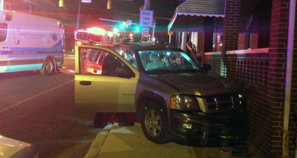 Accident scene at Lancaster Avenue and Broom Street in Wilmington (Photo: Delaware Free News)