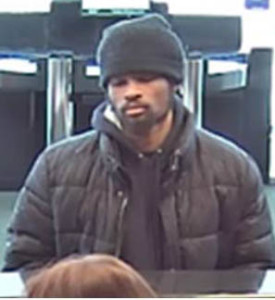 Surveillance image released by Delaware State Police after TD Bank robbery. 