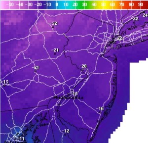 Wind chill predicted for sunrise Sunday by National Weather Service
