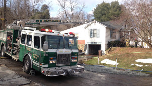 Fire scene in the 1100 block of Yorklyn Road (Photo: Delaware Free News)