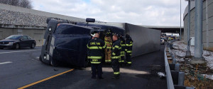 Accident scene on Route 1 just south of Interstate 95, near Christiana Mall. (Photo: Delaware Free News)