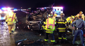 Accident scene on Interstate 495 near Edgemoor Road (Photo: Delaware Free News)