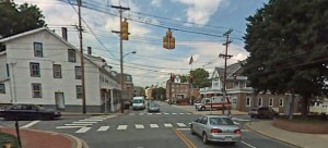 Academy Street and East Delaware Avenue in Newark