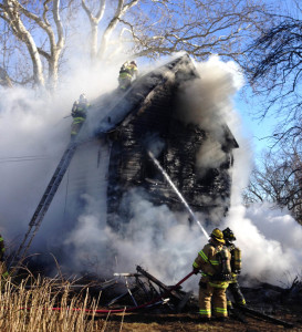 Wind helped spread flames throughout home in Buttonwood neighborhood. (Photo: Delaware Free News)
