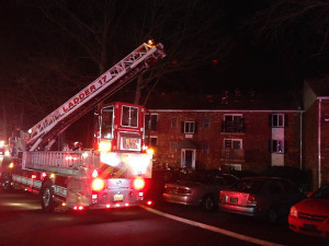 Fire scene at Foxwood Apartments in Pike Creek (Photo: Delaware Free News)