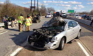 Accident scene on Interstate 295. (Photo: Delaware Free News)